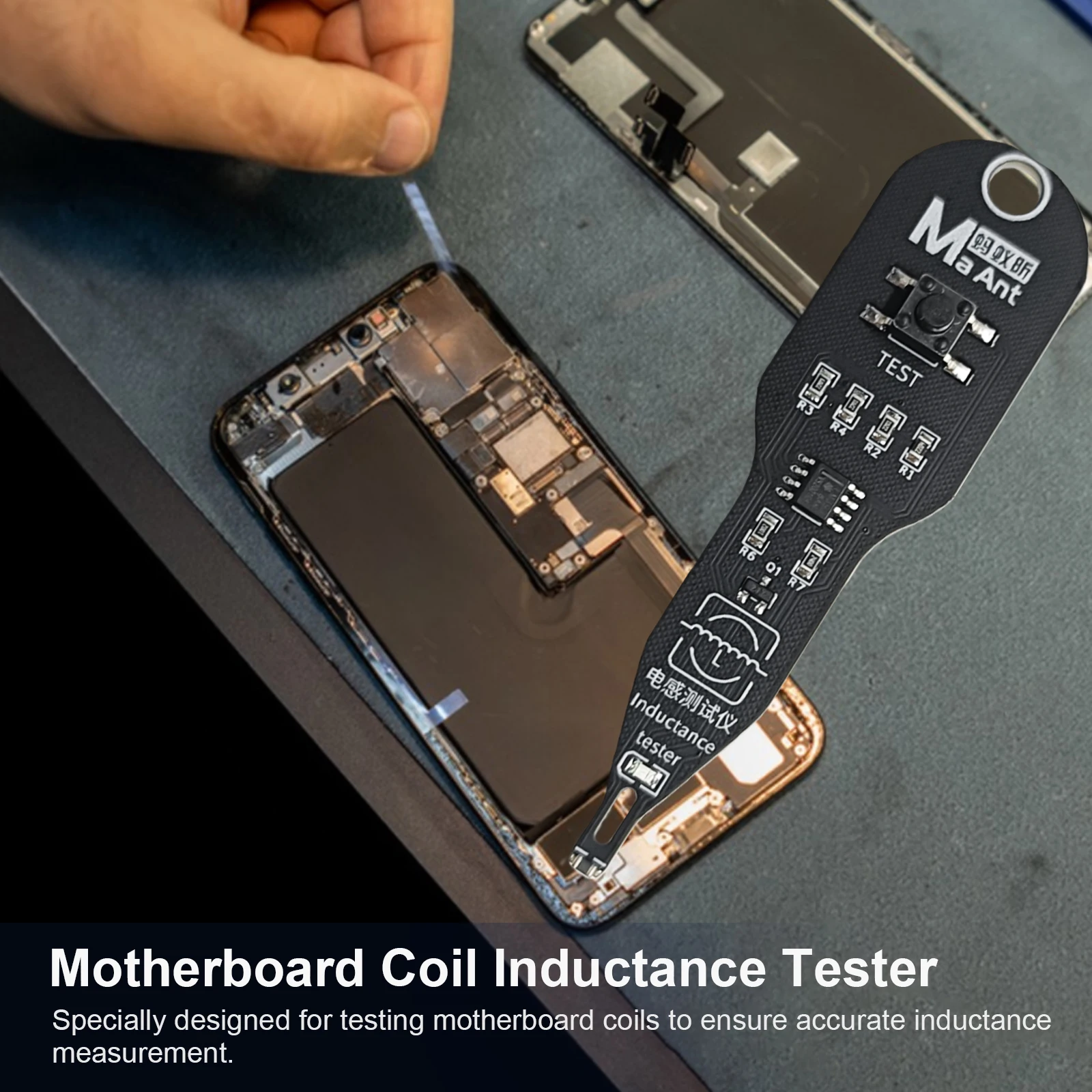 Motherboard Coil Tester High Precision Inductor Detector Lightweight Quick Fault Check Tool Repair Mobile Phone Motherboard
