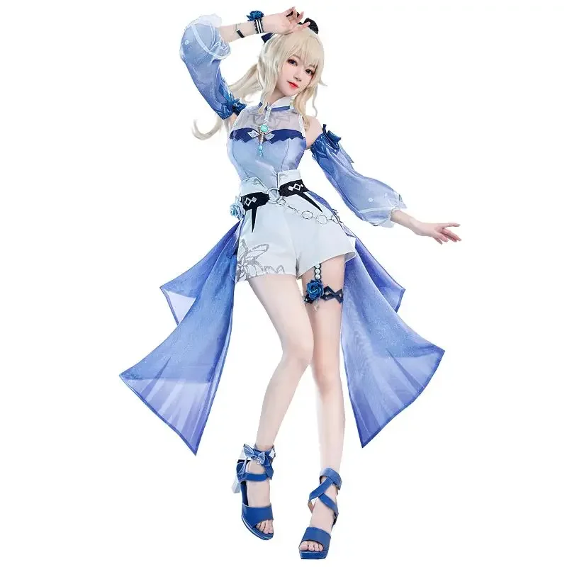 

Game Genshin Impact Jean Cosplay Costume Swimsuit Anime Figure Halloween Clothing Set Carnival Party Women Uniform Fell Set Gift