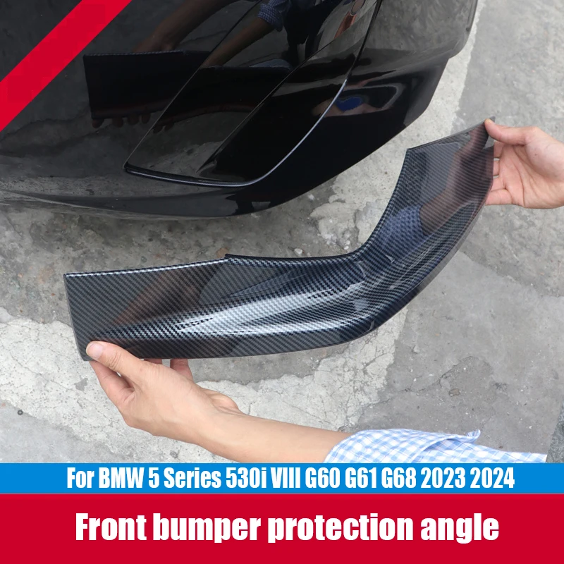 For BMW 5 Series 530i VIII G60 G61 G68 2023 2024 Front bumper anti-collision corner protector exterior modification parts