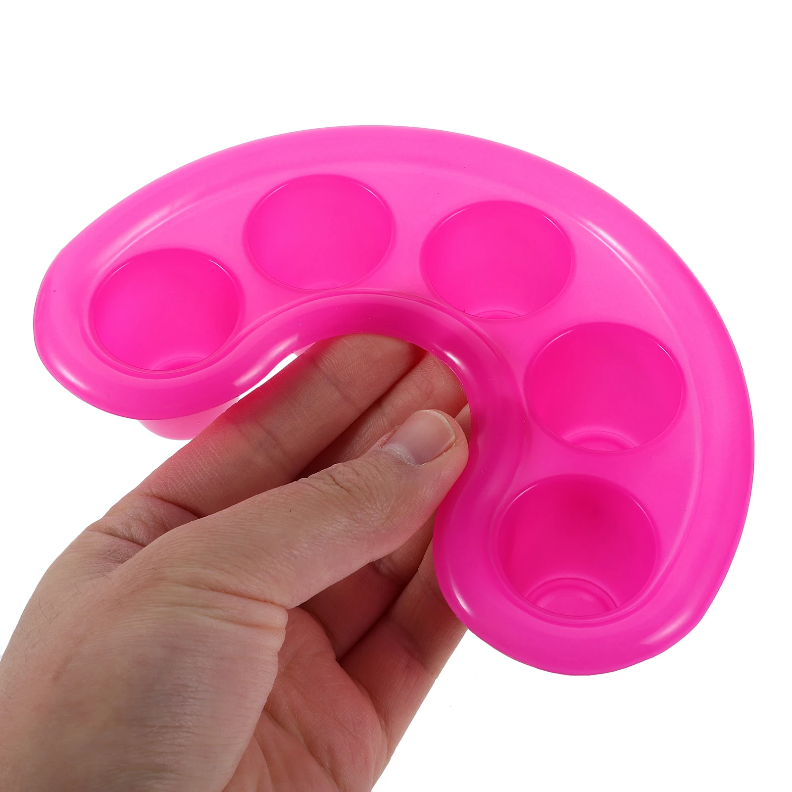

9Pcs Manicure Bowls Nail Soaking Set with Vibrant Colors Comfortable Five-Hole Design for Efficient Hand Manicure