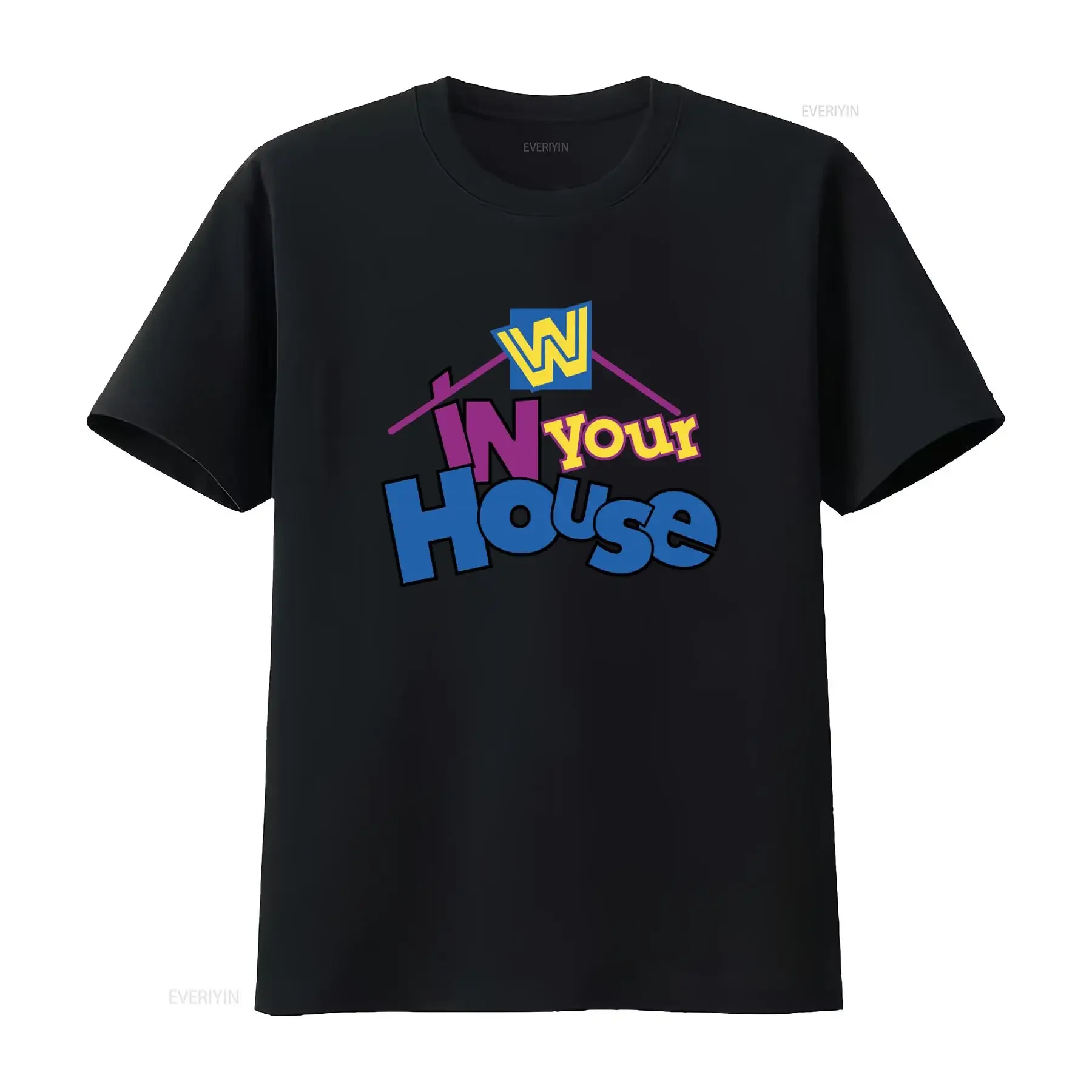 Wwf Pre Attitude In Your House Pay Per View T Shirt for Style vintage Washed Comfortable Unisex streetwear Stylish Stretched