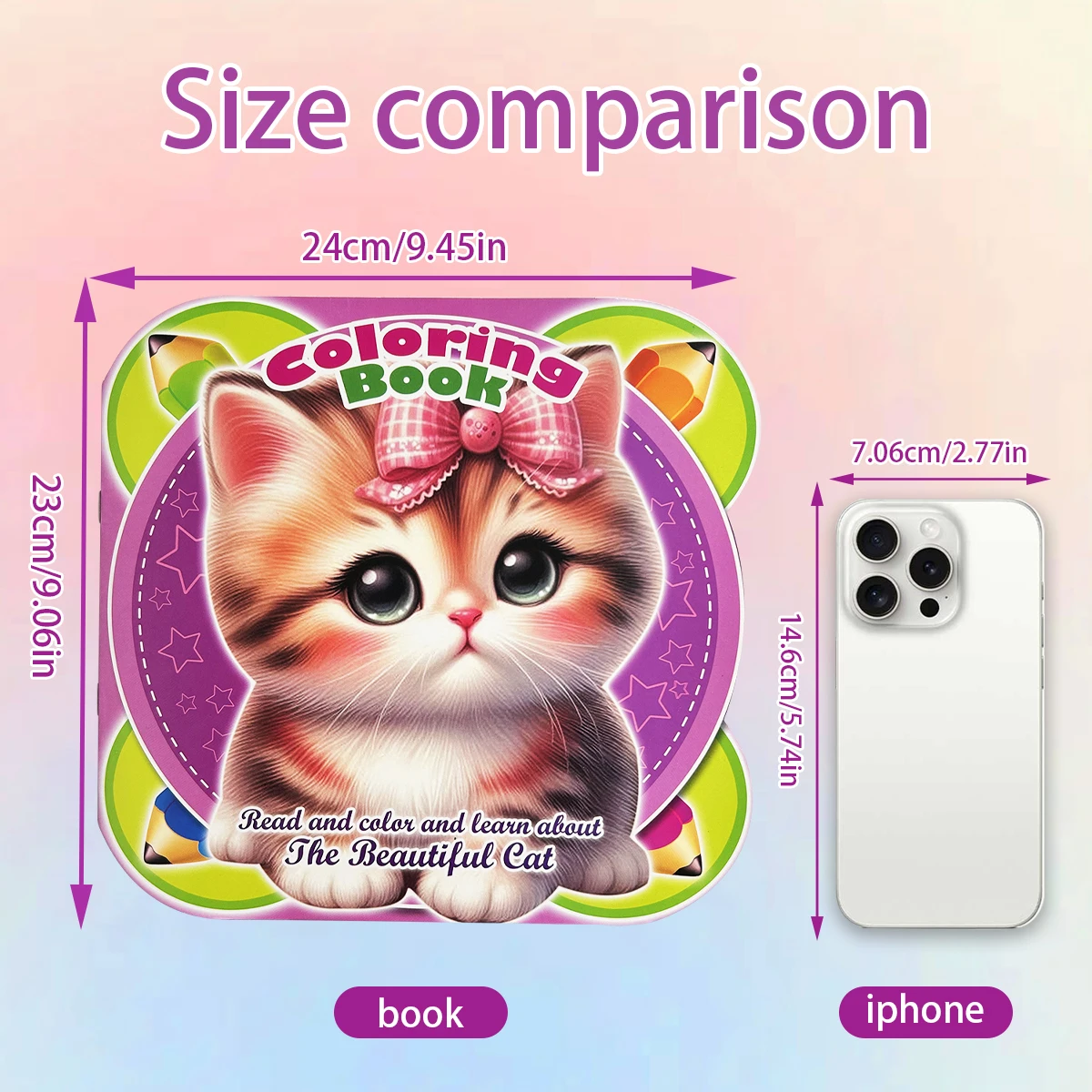  6 Books Animal Themed Coloring Book Sticker Set,Early Education Picture Book For 2-5 Years Old,Children's Birthday Gift