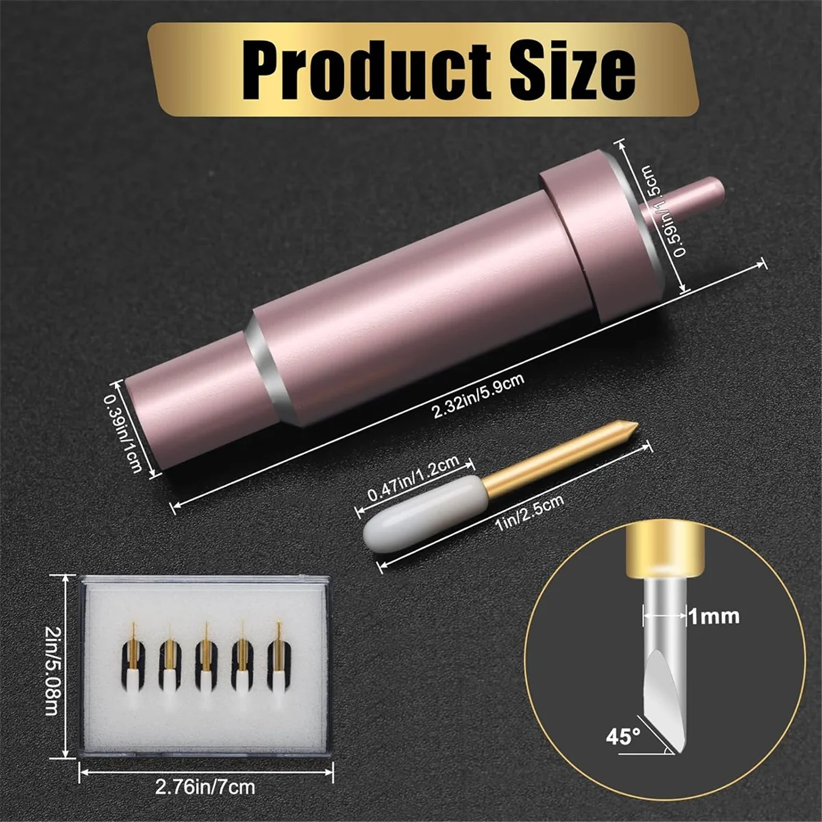 11Pcs Premium Fine Point Blade with Housing,for Cricut Maker, Maker 3 with Housing for Cutting Film, Vinyl, Sticker Vogue