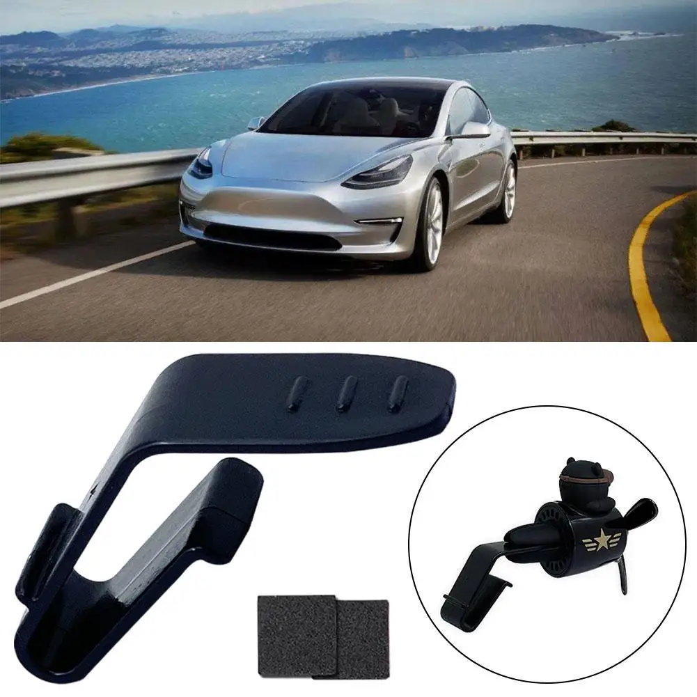 New Version For Tesla Air Outlet Vent Clip Dedicated Car Aromatherapy Bracket Converter Car Buckle Automobile Accessories E5X4