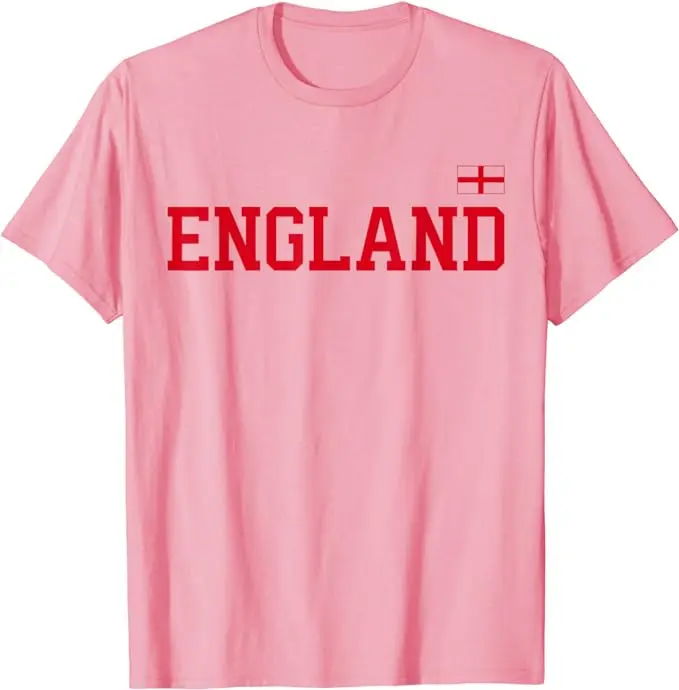 ENGLAND Flag Vintage T-Shirt England Soccer Team British Flag Pride Lion Jersey Football Fans Clothes Graphic Tee Sports Y2k Top