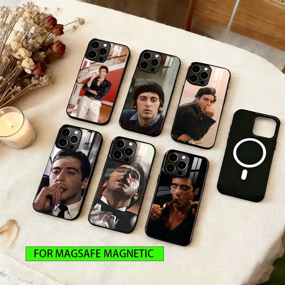 

Al Pacino Phone Case For iPhone17,16,15,14,13,12,11 Plus,Pro Magnetic with Magsafe Wireless Charging