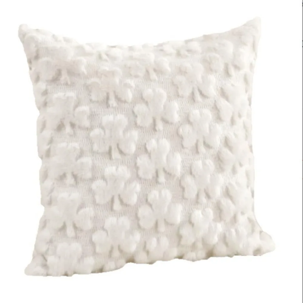 

Clover Pattern St. Patrick‘s Day Shamrock Pillow Cover Square Sofa Throw Pillow Green Shamrock Cushion Cover Living Room