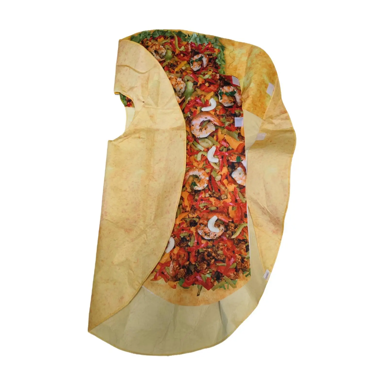 Mexican Taco Cosplay Costume Polyester Fancy Dress Reusable Outfit for Themed Stage Parties and Festival Events