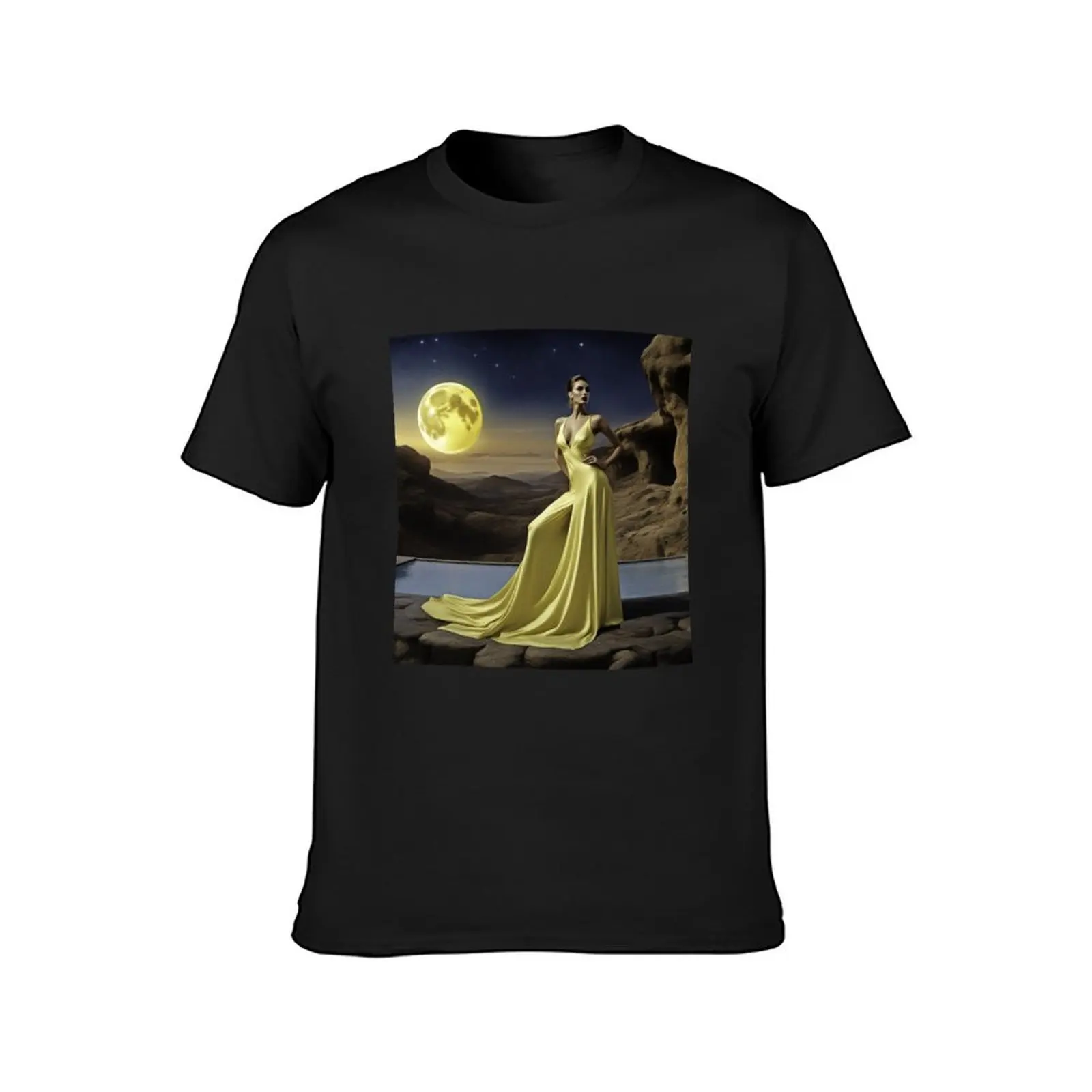 Lunar Landscape T-Shirt hippie clothes Blouse mens tall t shirts