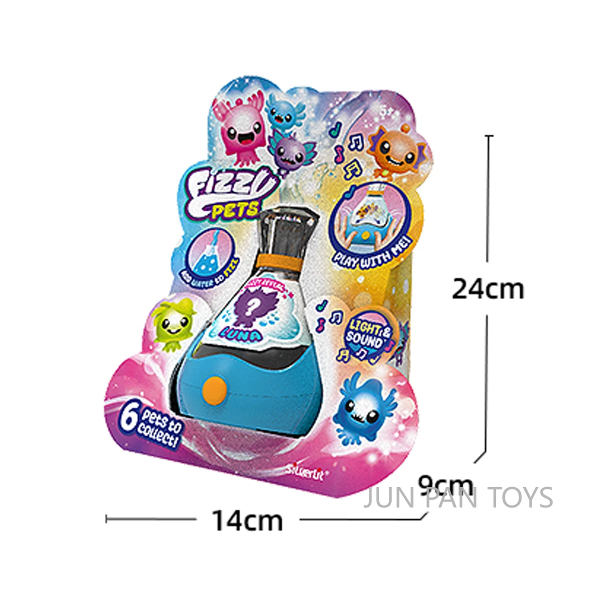 Fizzy Pets Pluto Jelly Cory Elektronische Interaktion Mini-Actionfigur zum Sammeln, Überraschungsgeheimnis, Kinderspielzeug, Weihnachtsgeschenke