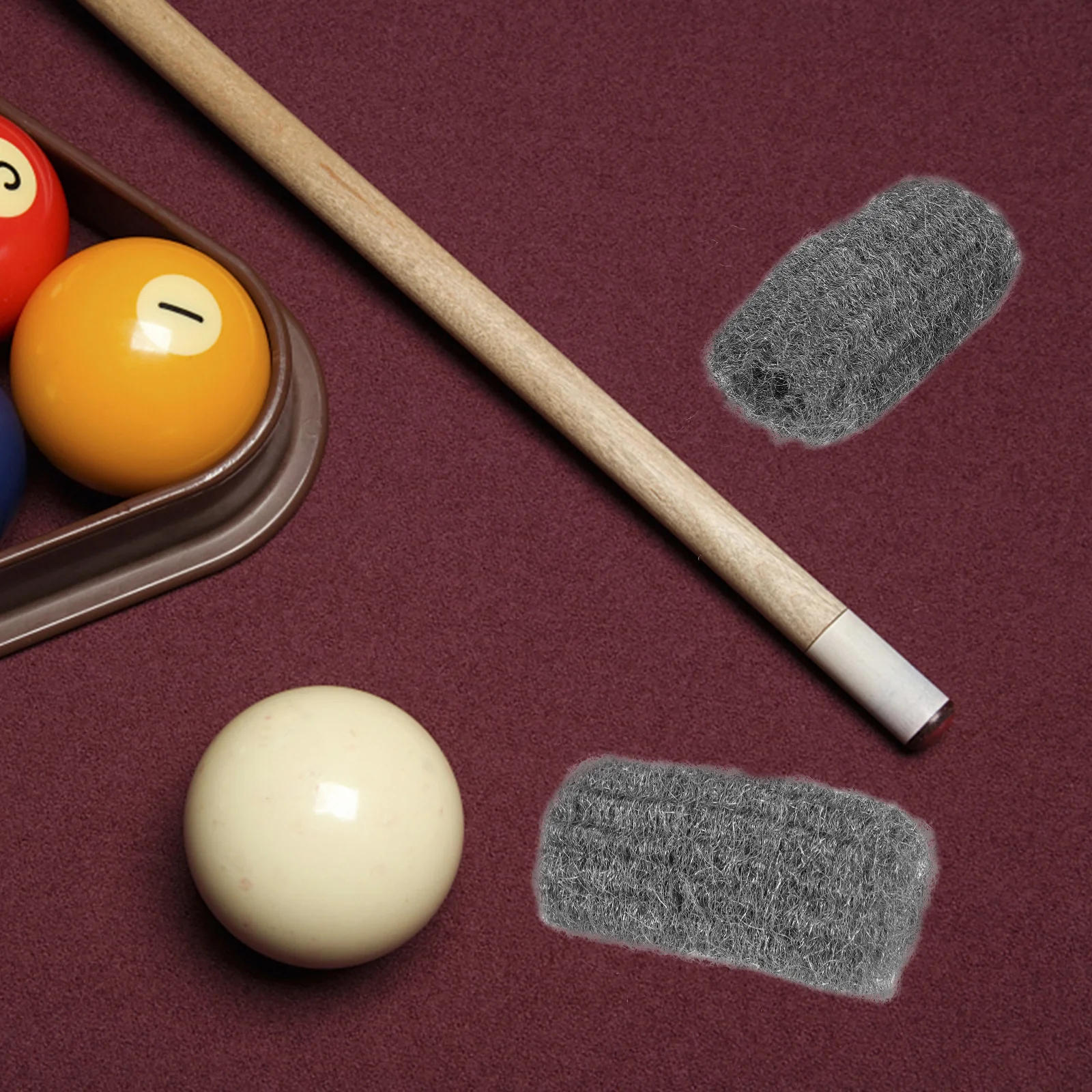 5-teiliger Schaftreiniger für Billard-Queue, robustes Werkzeug aus poliertem Stahldraht, einfach zu verwendendes Pool-Stick-Wartungszubehör