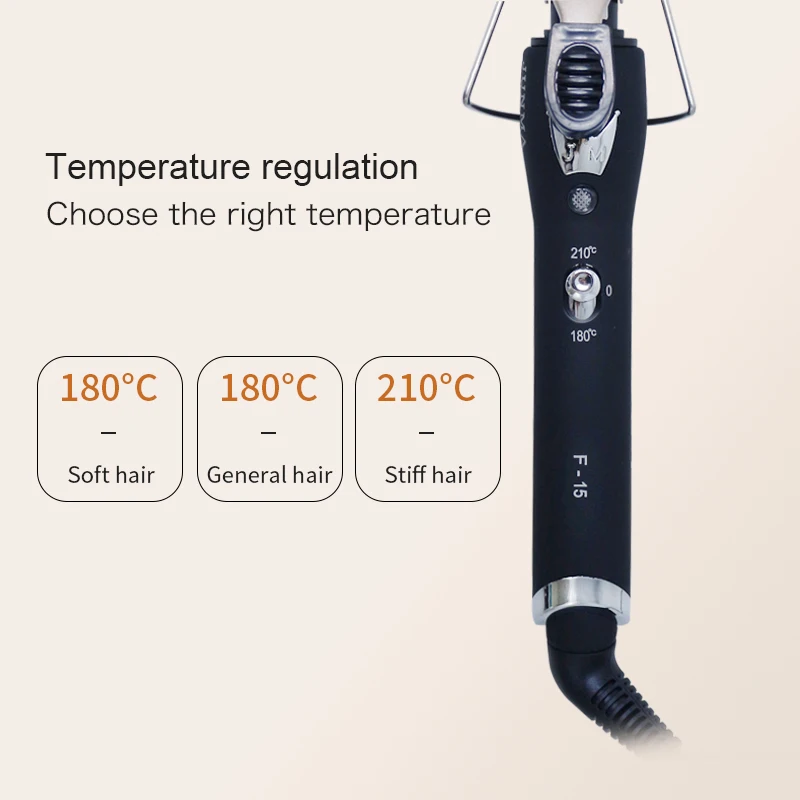 أداة تجعيد الشعر الكهربائية المحمولة المصنوعة من السيراميك بخمسة أنابيب مع شاشة عرض درجة الحرارة LCD سريعة التسخين PTC للاستخدام المنزلي