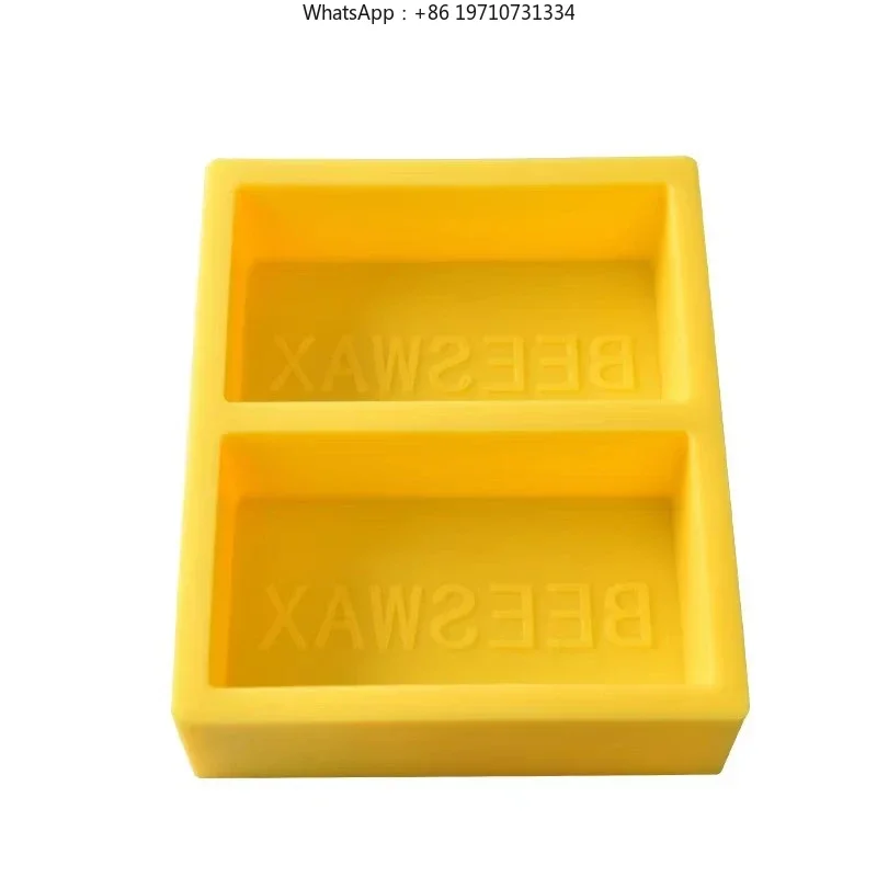 Beeswax Block Silicone Mold Embossed BEESWAX Logo 1/2/5 Cavity Reusable Soap Candle Making Mould Beekeeping DIY Craft Supplies