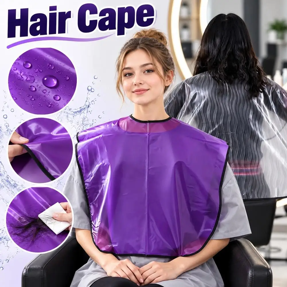 Barbershop Hairdressing Cape Waterproof Hair Coloring Wraps For Hair Color Shampoo Hair Dye Cloth Haircut Cloak Tools