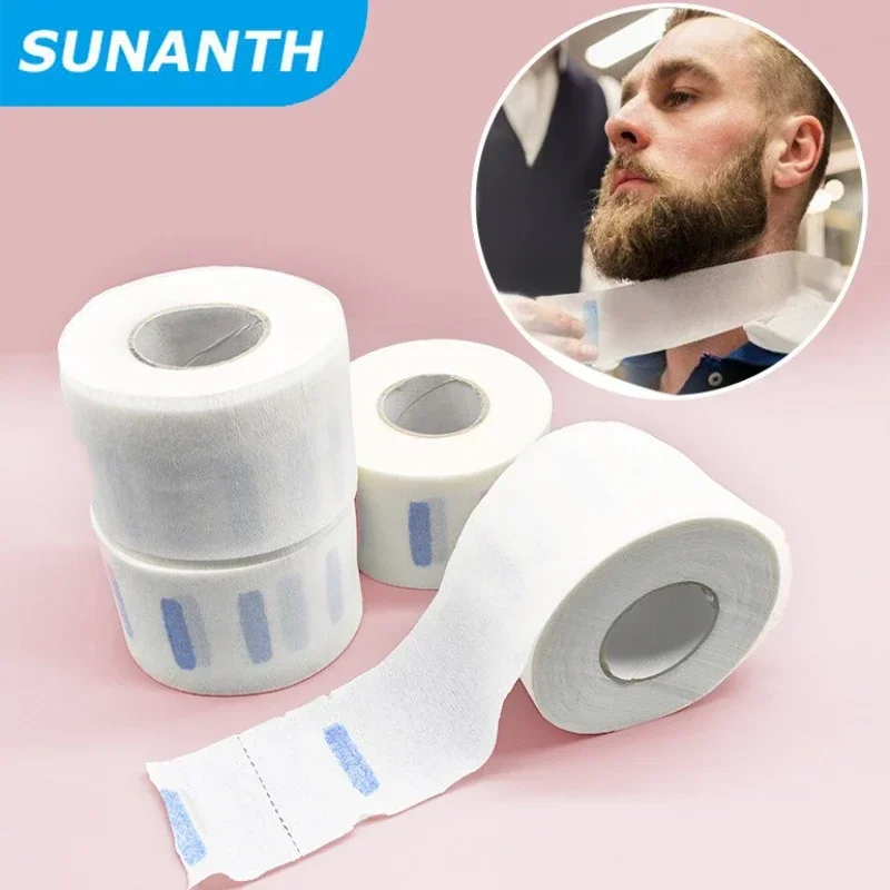 2026 Disposable Barber Neck Paper Professional White Collar Tapes Soft Neck Cover Tissue Practical Hairdressing Salon Tools