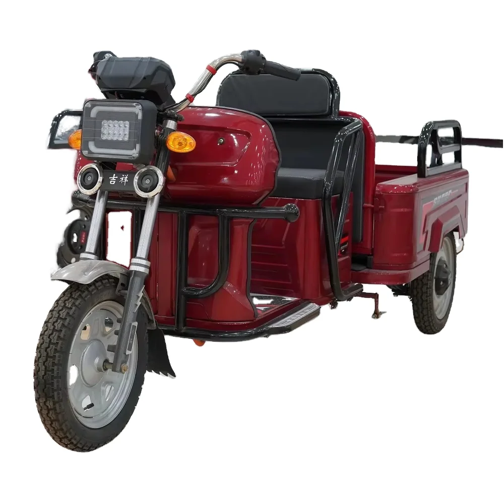 2025 Newly Launched Inexpensive Adult Electric Cargo Tricycle Open Body Type with 60 Volts and 20 Amperes