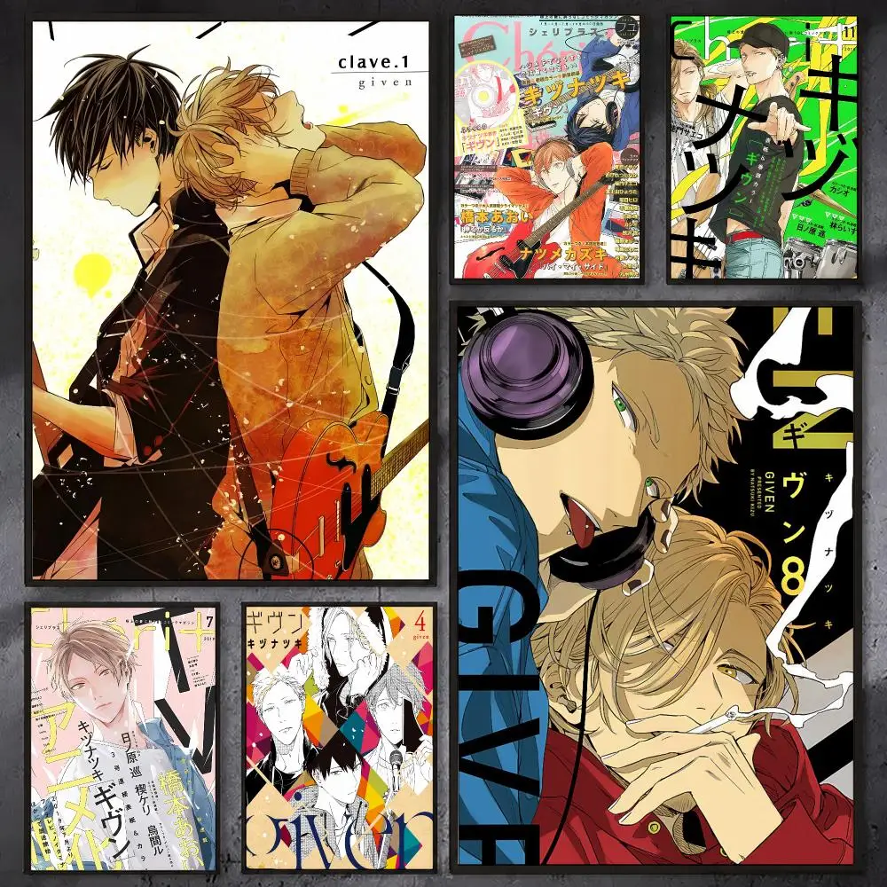 Anime G-Given HD Poster Wall Art Print for Bedroom Living Room Office Bar Modern Aesthetic Home Decor
