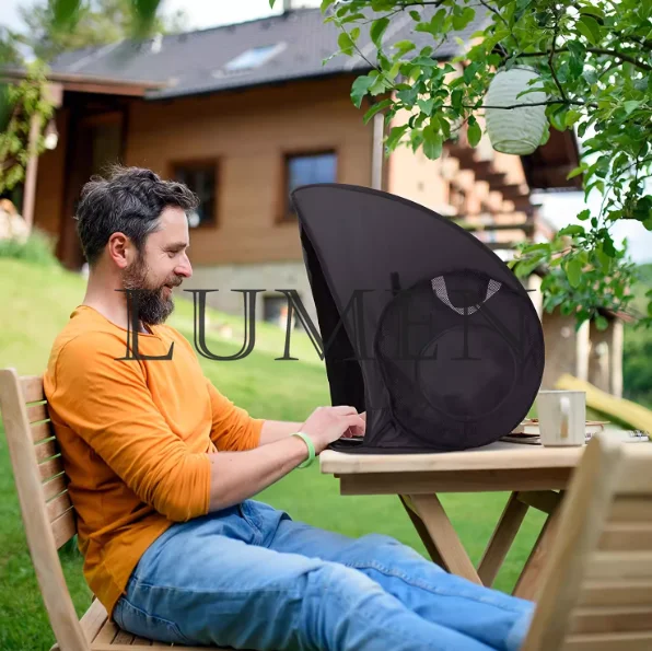 Laptop Tablet Lens Hood Dust-proof Rain-proof Sun-blocking Protective Cover Tent