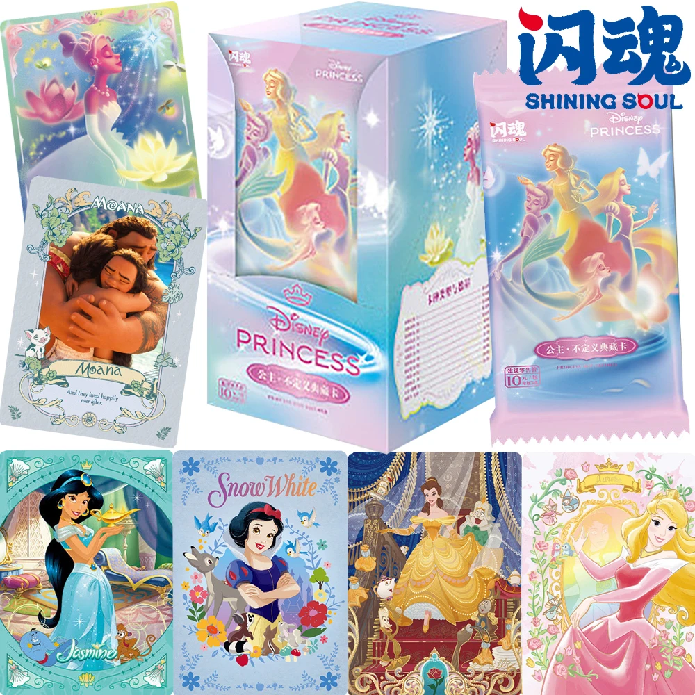 Original SHINING SOUL Animated Cartoon Star Princess Classic Fairy Tale Character High Quality Brave Self Collection Cards Gifts