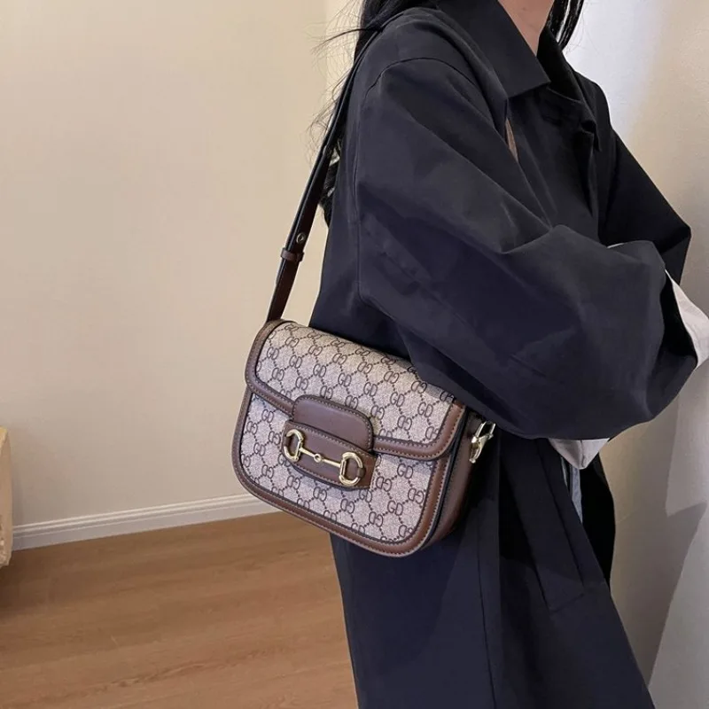 Classic Elegant Diaper Bag, Unique Trendy Letter Logo Leather Handbag, Ladies Large Capacity Commuter Backpack