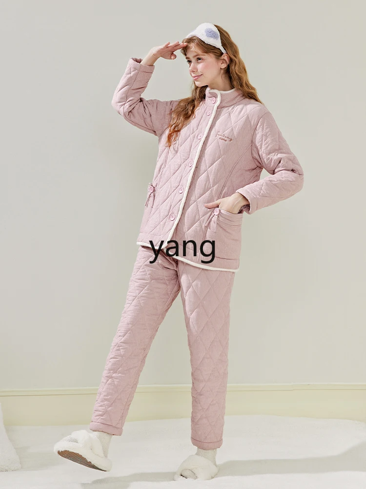 LMM winter three-layer thickened coral fleece clip padded jacket with fleece to keep warm and antistatic