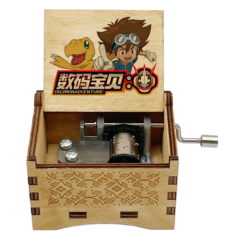 Japanese Anime Theme Song《Butter-Fly》Adaptation 14-Second 18-Tone Wooden Music Box Home Decoration Holiday Party Gifts