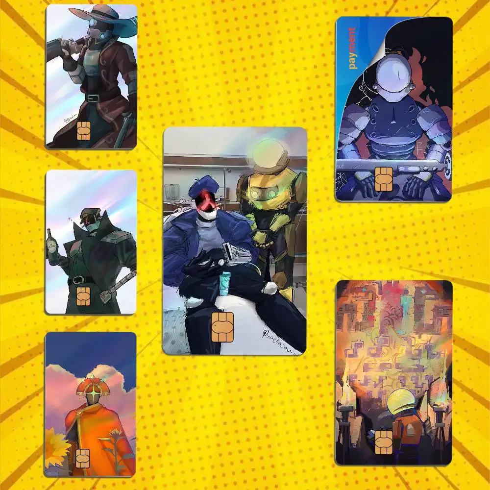 Mercenary Bandit Mercenary Risk of Rain Laser-like texture Card Stickers Credit Visa Debit Bank Charge Card Bus Metro Sticker