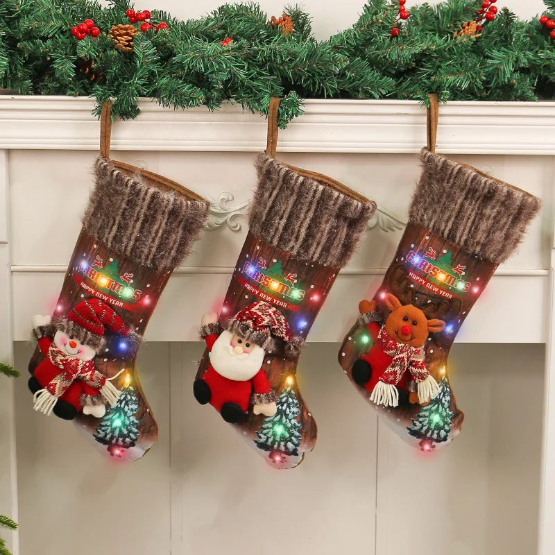 

Love Hong Kong Christmas lights Christmas stockings, Christmas tree pendants Children's gift bags Fireplace decoration socks Who