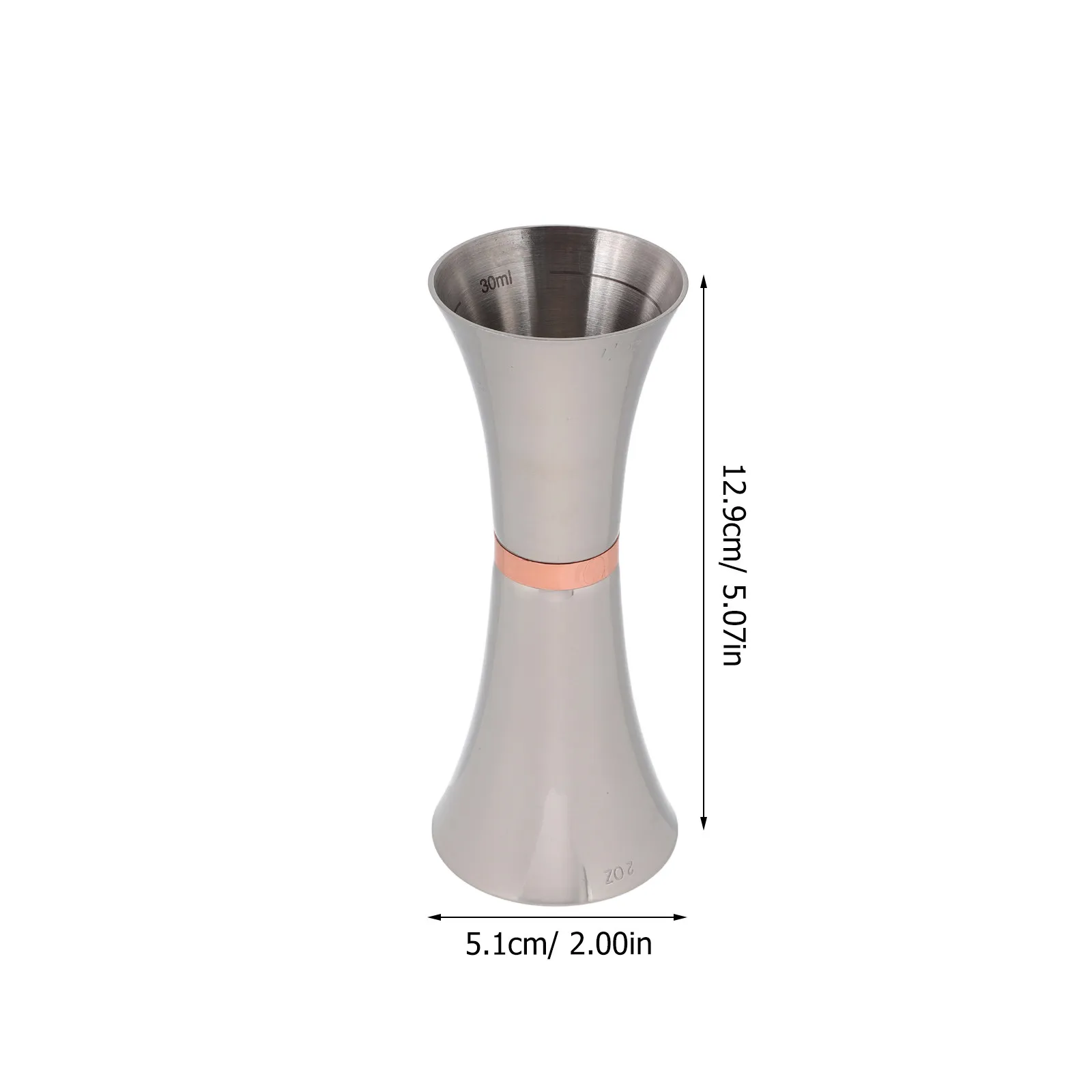 Double-Headed Stainless Steel Jigger 45Ml 60Ml Accurate Scale Bar Tool Home Bar Cocktail Wine Measuring Device Dishwasher Safe