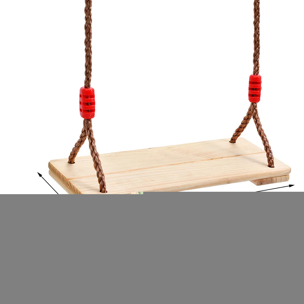

Pine Board Swing Sturdy Rope Wood Seat Outdoor Toys Hanging Tree Swings Non Slip Surface Backyard Games