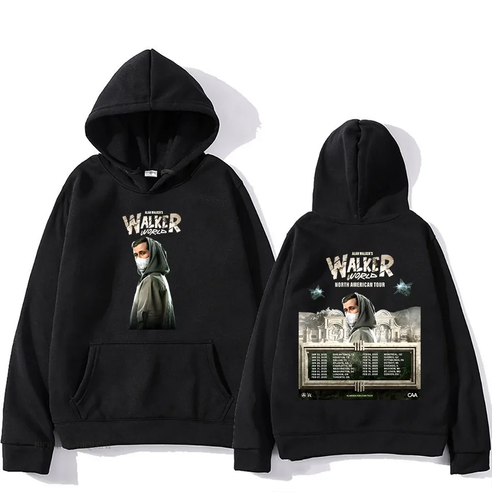 Alan Walker World North American Tour 2025 Polar Winter Men's/Women's Hooded Sweatshirt Comfortable Neutral Hip Hop Sweatshirt