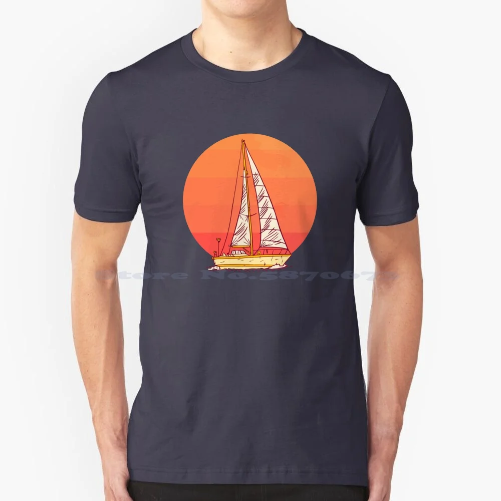 Sailboat T Shirt 100% Cotton Tee Cute Sailboat Cool Sailboat Sailboat Lovers Sailboat Animal Trendy Sailboat Sailboat Girls