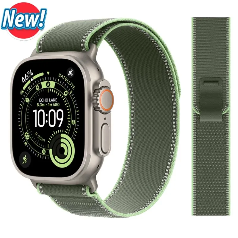 BOX+Trail Loop-band voor Apple Watch-bandjes Ultra 4 2 3 49mm 46mm 44mm 45mm 40mm, armband voor iWatch Series 11 10 9 8 7 SE 12
