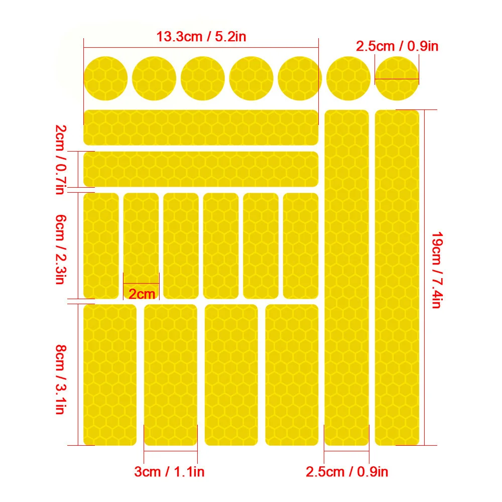 Samochód odblaskowe naklejki fluorescencyjny motocykl reflektor rowerowy koło rowerowe Rim bezpieczeństwo w nocy ostrzeżenie folia odblaskowa naklejka