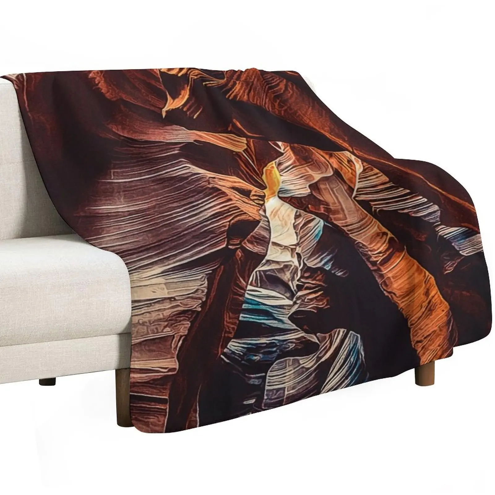 Navajo Upper Antelope Canyon, Slot Antelope Canyon American Southwest, Inside Of The Upper Antelope Canyon, Upper Throw Blanket