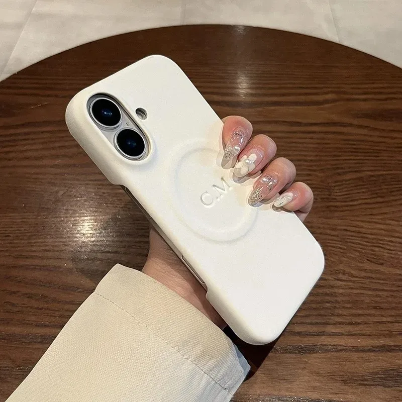 Personalized Luxury Customized Name Faux Leather Magnetic Phone Case For iPhone 17 16 15 14 Plus 13 12 Pro Max Protective Cover - Image 5