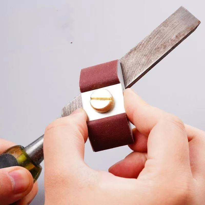 1pcs Handheld Sandpaper Holder - Wet & Dry Polishing Block for Internal/External Corners, Edge Trimming & Edge Banding Polishing