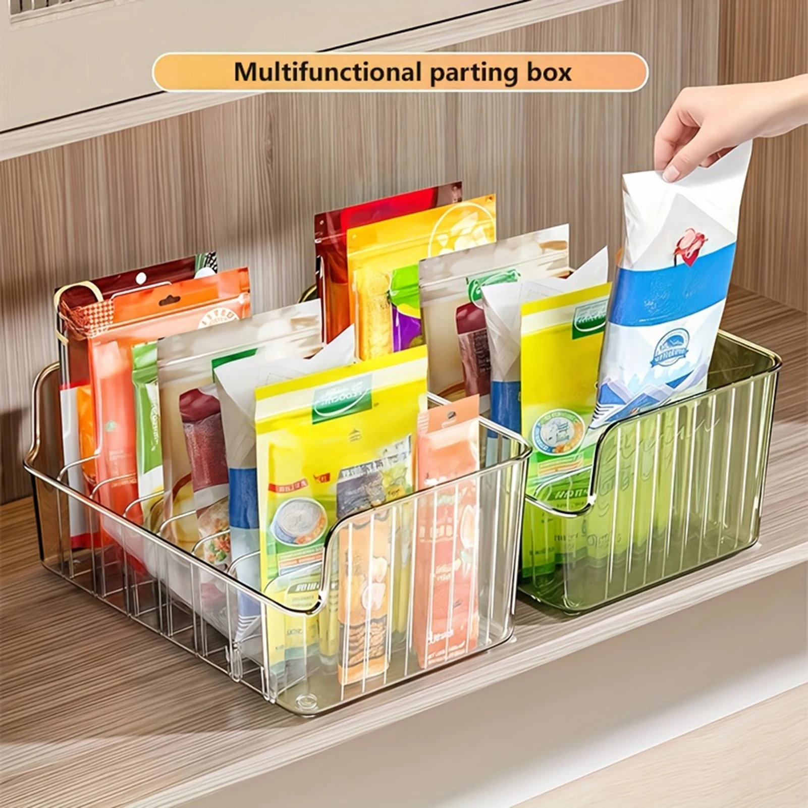 

Kitchen Desktop Organizer Rack 5 Grids Storage Holder For Seasoning Packet Snack Multifunctional Household Organizer Shelf