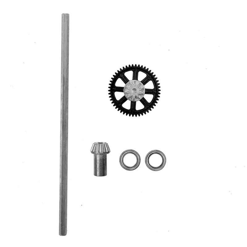BEDW-2X Metal Main Drive Shaft With Bearing Set QZJ04 For Q901 Q902 Q903 9130 9136 9137 1/16 RC Car Spare Parts