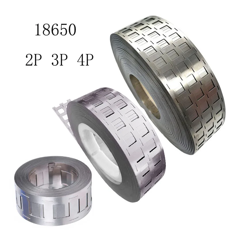 1KG Steel Nickel-plated Battery Soldering 18650 Nickel Tape 2P 3P 4P for DIY  Li-ion Battery Series and Connection