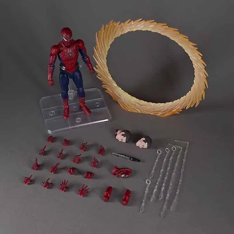 Neue heiße Mafex Nr. 241 Spider Man Toby Maguire Heroes Have No Return Friendly Neighborhood Actionfigur Modellspielzeug Sammlerstück