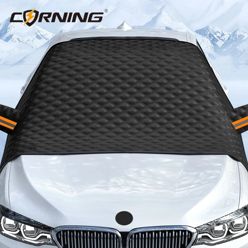 Car Windshield Covers Snow Shield Waterproof Winter Outdoor Awning Sunshield Half Protector Cover External Front Window Sunshade