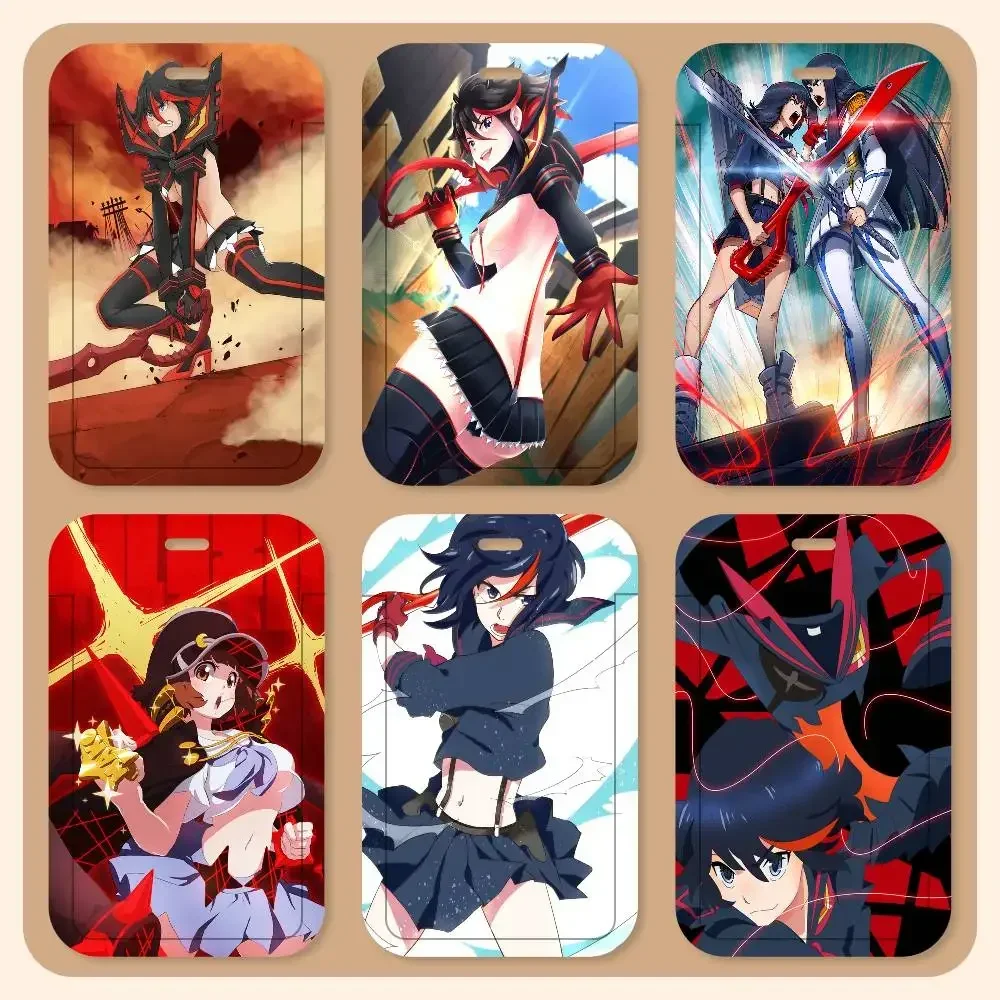

Kill La Kill Anime Canvas Painting Vintage Lanyard Card Holders Student ID Card Holders Neckband Card Holders Access Control