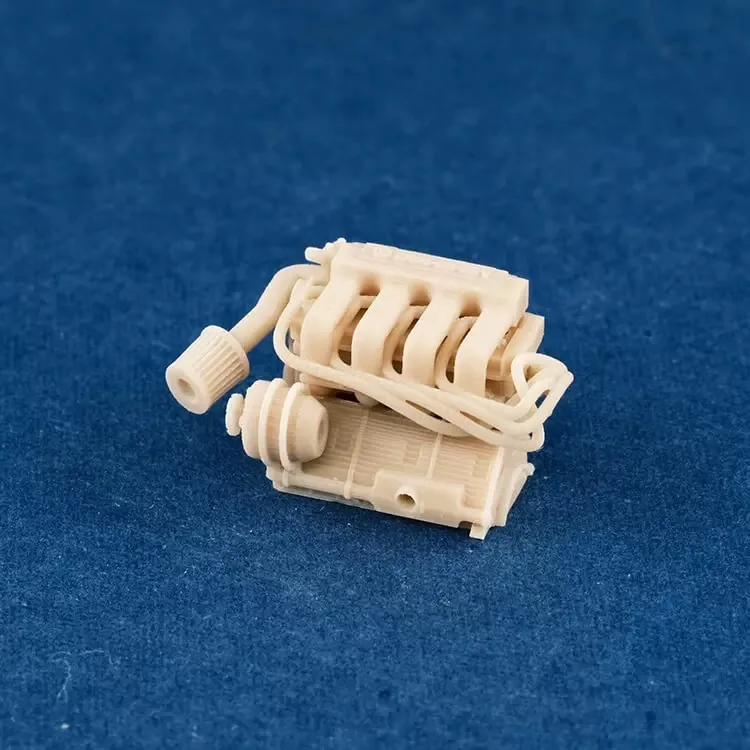 La colección de motores 1/64 es todos los productos de película blanca y se pueden pintar y hacer bricolaje por usted mismo.