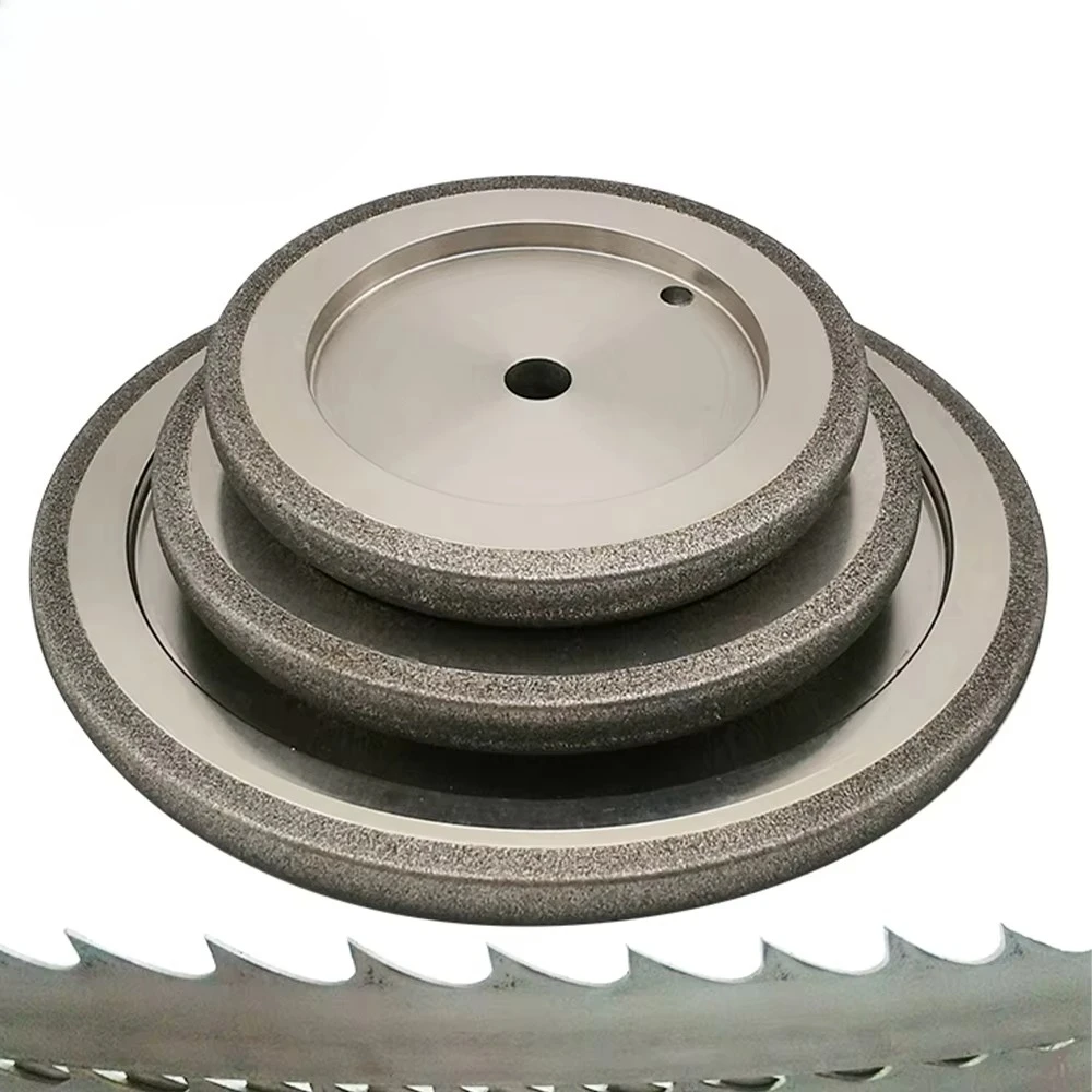 Ruizuan 127mm WM10/30 Electroplated Diamond CBN Wheels Tooth Grinding Band Saw Blades Grinding Wheels for Sawmill Band Saw Blade