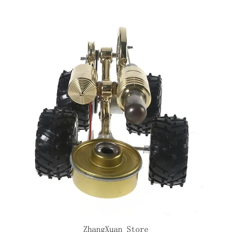 Klassisches Metall-Stirling-Automotor, Motor, Physik, experimentelles Spielzeug, Geschenke, Retro-Metall, Wissenschaft, für 3XUF – Detail 1