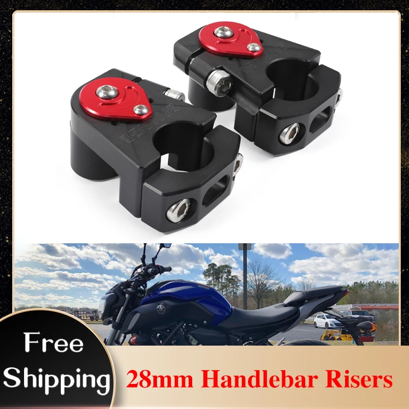 Motorcycle Handlebar Risers For YAMAHA MT09 MT-10 FZ-10 Tracer 900/GT Tiger 800 28mm (1 1/8