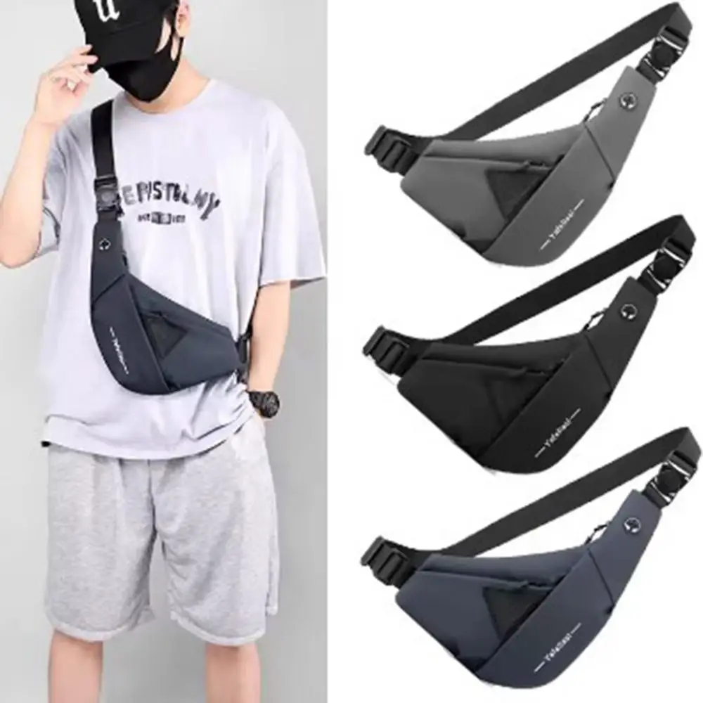 

Men Large capacity Men Sling Bag Waterproof Anti-Theft Chest Bag Lightweight Close-Fitting Shoulder Bag Cycling