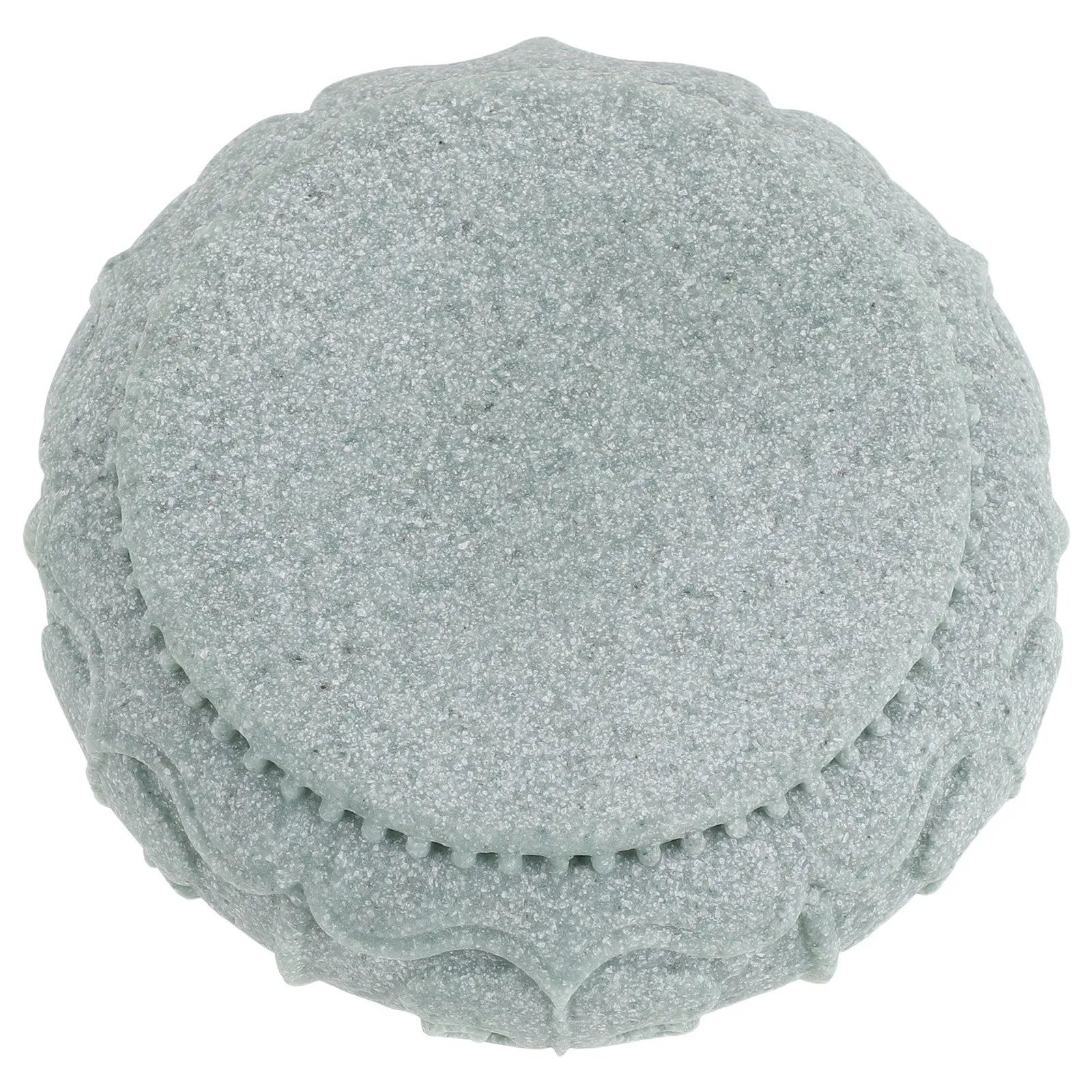 Round Sandstone Buddha Statue Display Stand 2.5 Inch Zen Decoration Support Base for Vase Fish Tank Office Desk Feng Shui