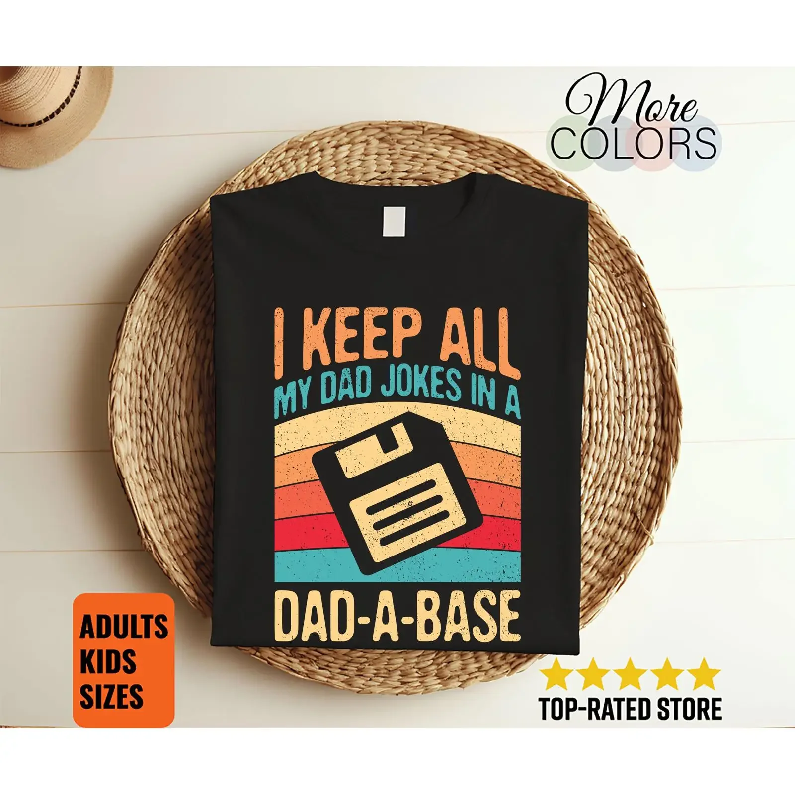 Ich behalte alle Vater-Scherze in einem Vintage Retro Lustigen T-Shirt zum Vatertag für Papa, Vater, Ehemann, im Vintage-Washed-Look, stilvoll.